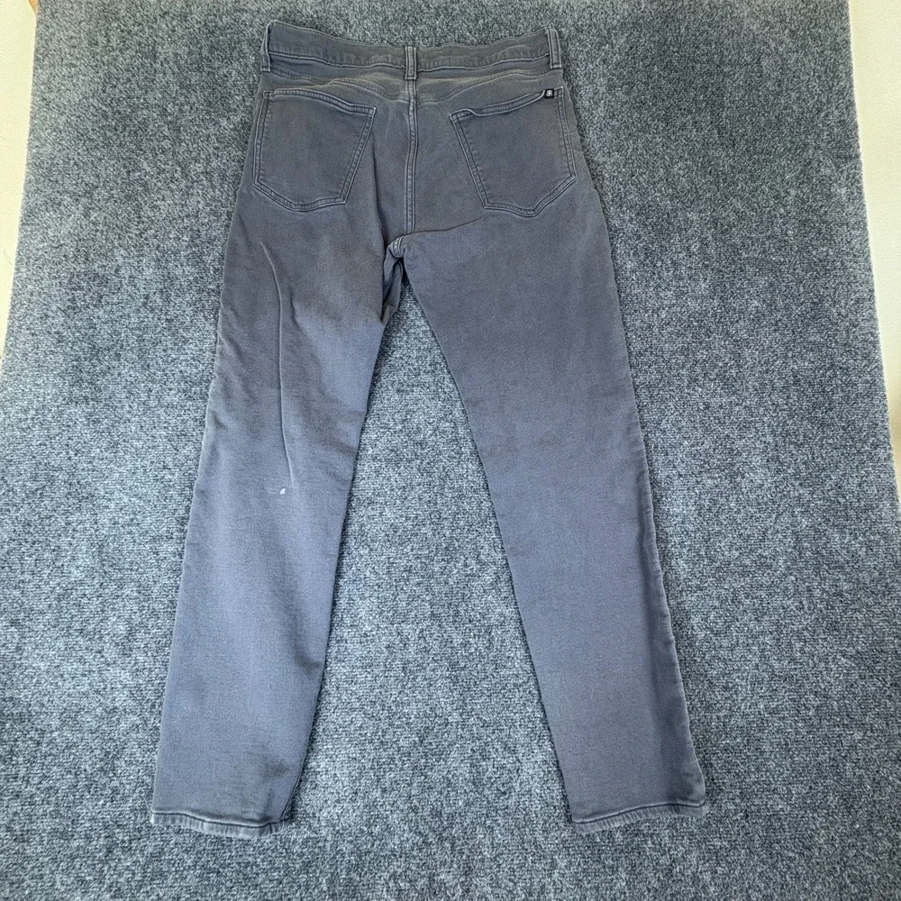 Banana Republic Pants Mens 32x29.5 Gray Cotton Stretch Mid Rise Slim Fit Casual